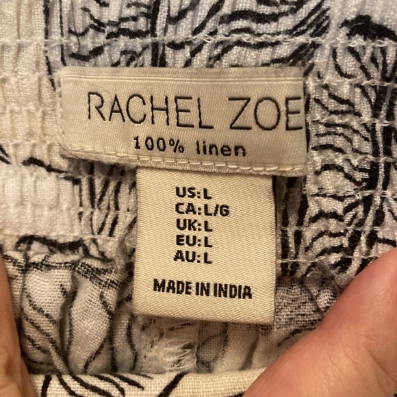 Black and White Patterned Pants - Picture 3 of 5